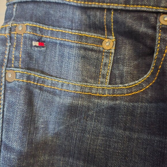 Tommy Hilfiger Denim Blue Jeans 31X30 Men's Straight Leg Mid‎ Rise - Picture 8 of 8